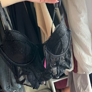 Elegant Black Lace Bra